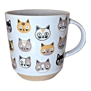 Surprised and Perplexed Tabby Cats Coffee Tea Mug Ceramic Drinkware Cat Gift NEW